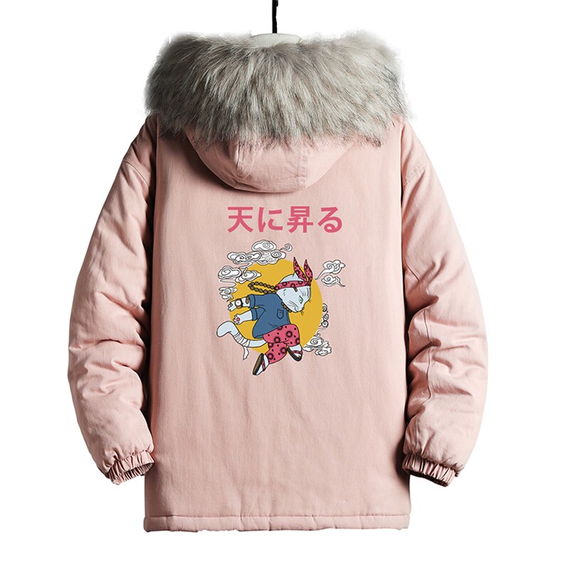 MM48012-P130冬季大毛领衣男士大码加厚袄男服网格挂拍,男装棉衣,电商A040A