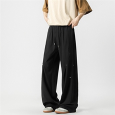 褶皱铆钉百搭休闲裤K005无影墙92%聚酯纤维8%氨纶(S-2XL)TP25，男装休闲裤，电商A088