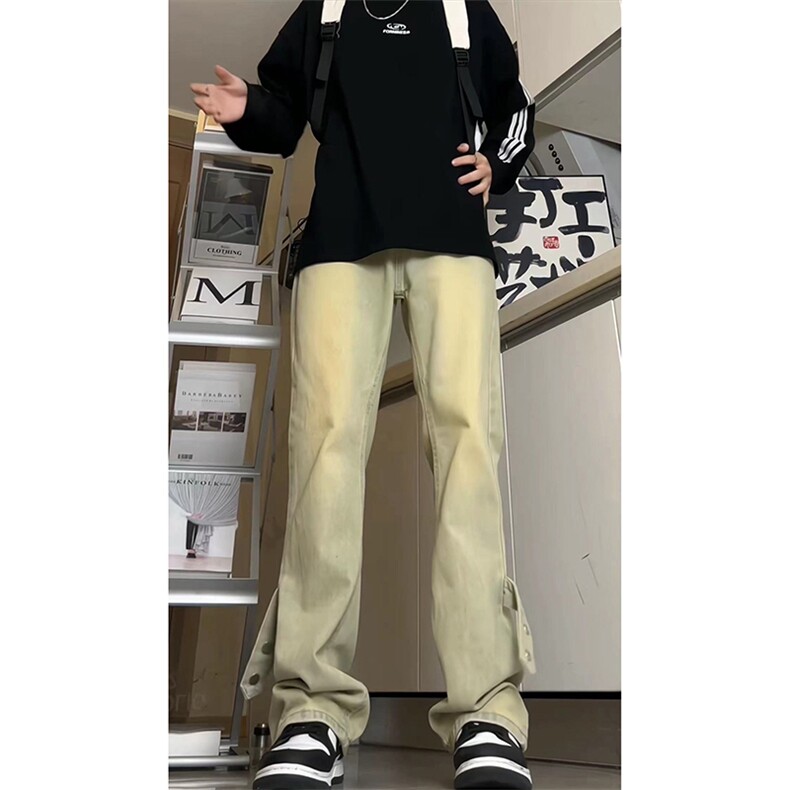 美式ins高街vibe重工艺水洗牛仔裤货号K2316P55,男装牛仔裤,电商A063
