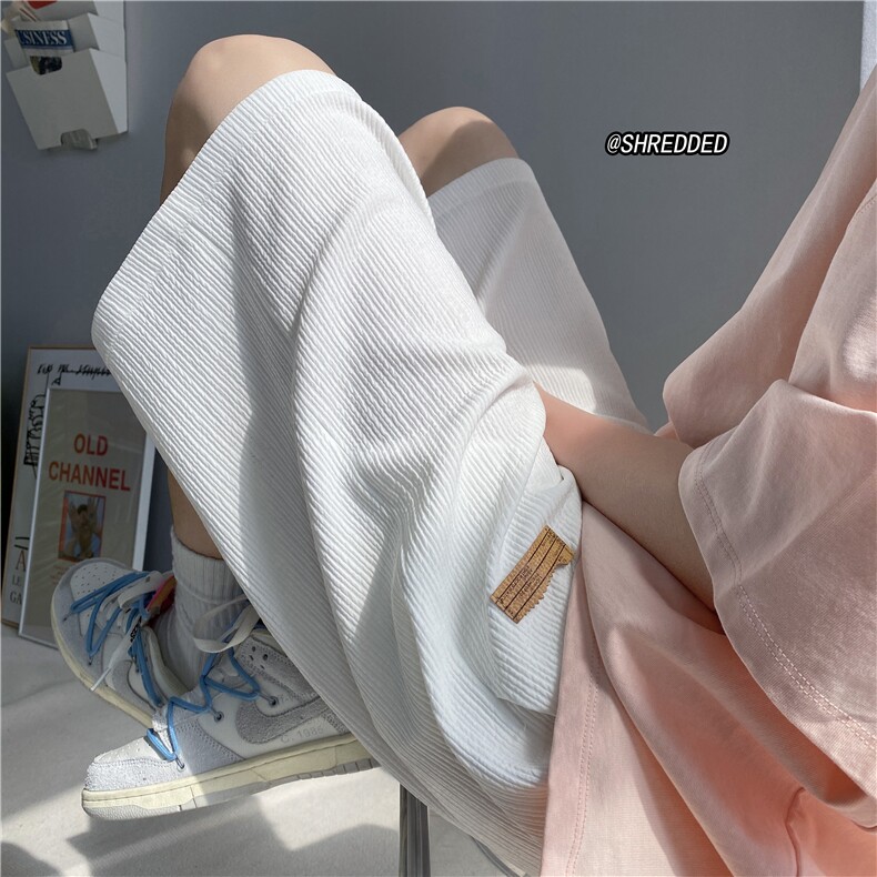 港风2023夏季新款百搭简约薄款冰丝裤短裤B315-K23232-P40控55,男装休闲裤,电商B315