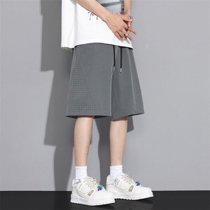 冰丝短裤男士夏季薄款外穿速干五分裤夏休闲运动中裤Q29111-特P20图片
