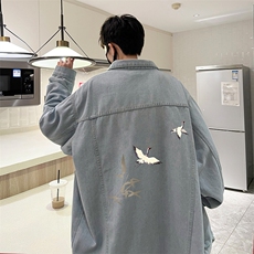 牛仔夹克男大码牛仔外套男茄克NJ77394-P60，男装夹克，电商A040
