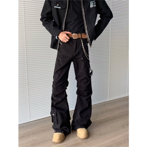 美式机能工装裤子男高街vibe潮流拉链设计冲锋裤登山裤NZ082-P63图片