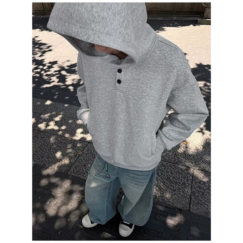 美式连帽卫衣男秋冬季设计感百搭外套高街宽松休闲情侣LY1144-P48,女装短外套,星座1008