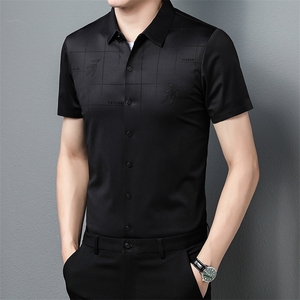 AD5825钱塘2020-3夏季男士精品商务休闲短袖衬衫P75图片