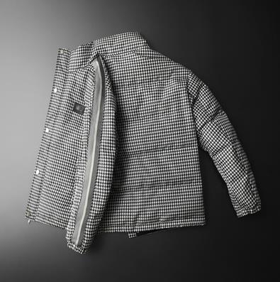 2385安全款放心上款2022冬季千鸟格微阔羽绒服,男装羽绒服,钱塘2019