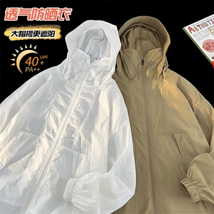 特批P55无差价夏季新款宽松大码UPF40+防晒衣男皮肤衣外套J2610图片