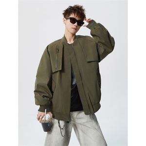 电商DSA028-JK2408 特P45新款个性设计立领夹克男潮流外套，男装夹克，电商A028