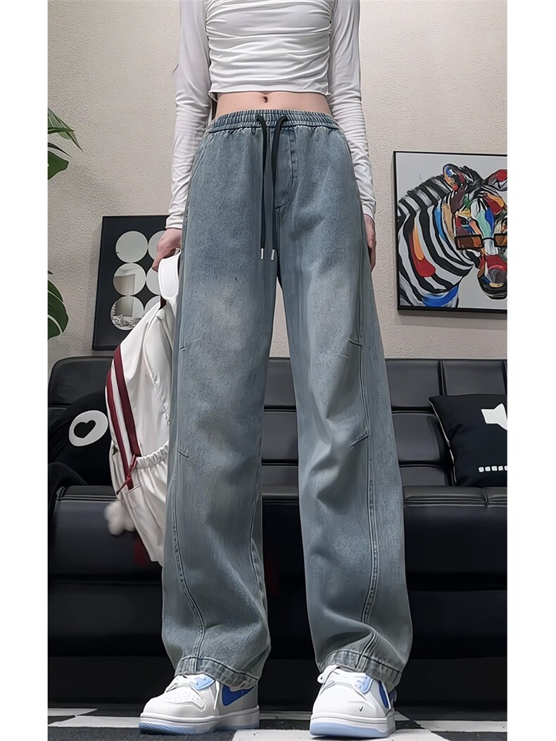 （现货）2025新款高品质水洗弯刀牛仔裤男休闲裤长裤K9071-P60,男装牛仔裤,星座810(原QT5070)
