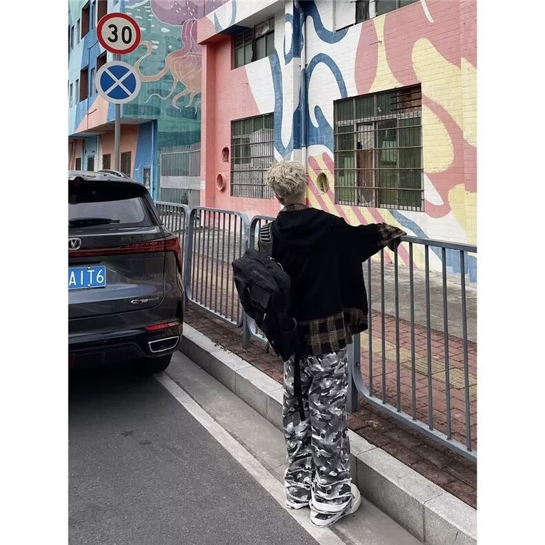 原版质量迷彩色直筒牛仔裤,男装牛仔裤,四季星座505