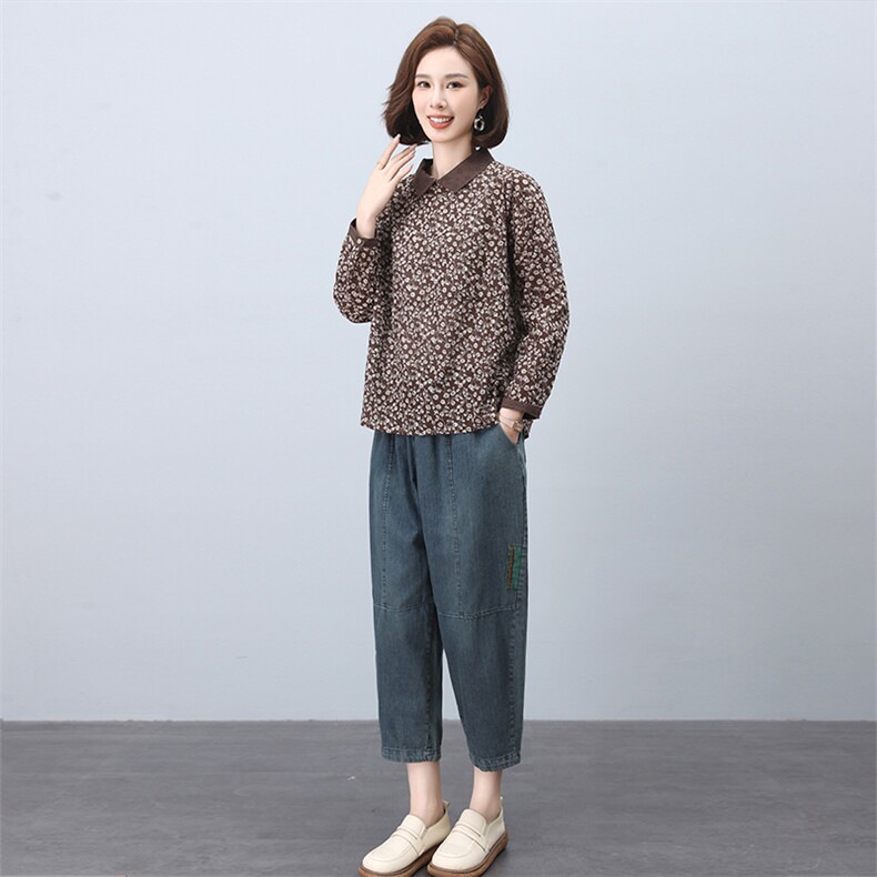 时尚休闲女装套装宽松显瘦牛仔裤两件套舒适百搭日常穿搭,女装套装/套裙,叶笙衣