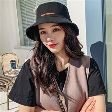 新款帽子韩版潮宽檐字母刺绣双面戴遮阳防晒渔夫帽情侣潮，帽子，星座510A-2