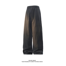 侧拉链微喇休闲裤美式斜切防水软壳直筒裤男女C62173-TP2548，男装休闲裤，电商A102