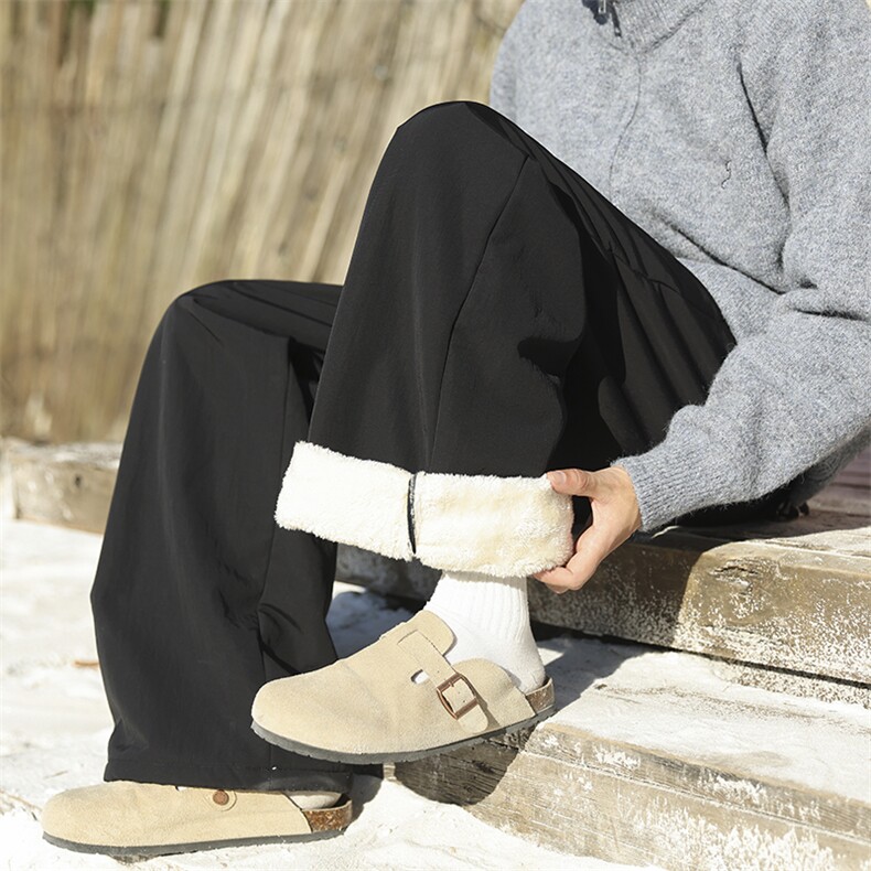 羊羔毛加绒加厚防水棉裤XZ604-K142JR-特P45控88，男装棉裤，星座604