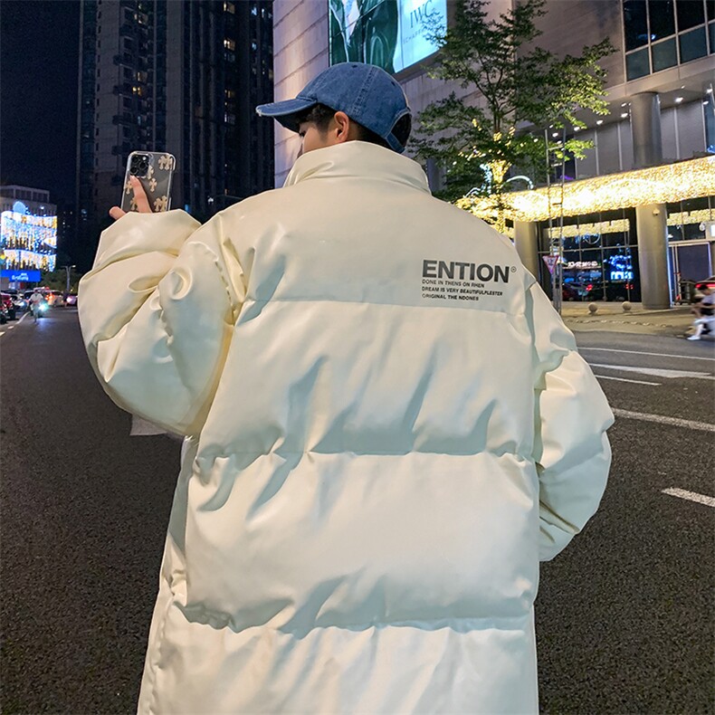 新款立领pu皮印花棉衣男冬季加厚面包服外套保暖棉服MY618-P115,男装棉衣,星座505-3