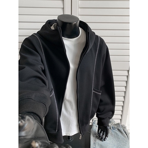 重磅全棉420克双拉链开衫卫衣暨明线连帽外套男潮 RH5356-P57图片
