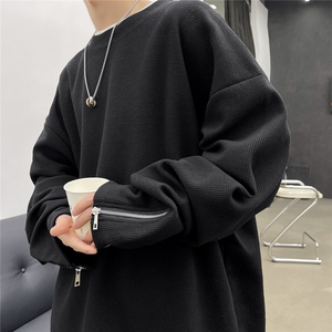 春秋T恤小众长袖T日系美式港风大码卫衣痞帅潮1016-1T244 P40 K55图片