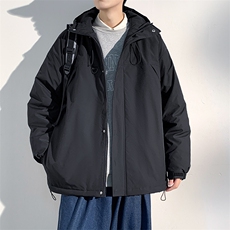 冬季新品保暖连帽棉衣休闲潮流青少年百搭棉服外套MY9083-P100，男装棉衣，电商A128