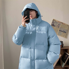 现货抖音得物可供视频三防加厚羽绒连帽棉衣外套面包棉服MY8095，男装棉衣，电商A486
