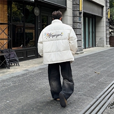 2025印花棉衣棉服小牛津覆膜三防面料棉袄面包服1602W-P50，男装棉衣，星座207