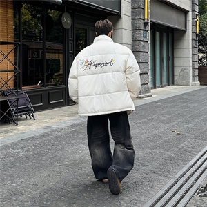 2025印花棉衣棉服小牛津覆膜三防面料棉袄面包服 1602W-P50图片