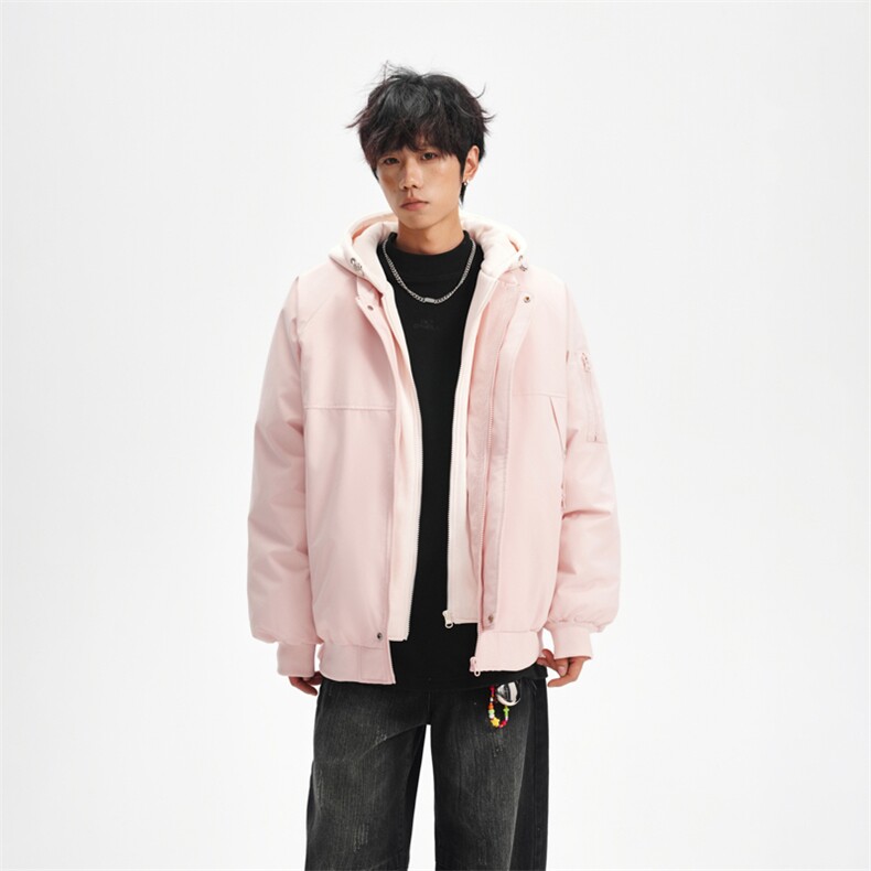 904-2-5567-P95冬季假两件连帽棉衣男女多色棉服加厚保暖,男装棉衣,星座904-2