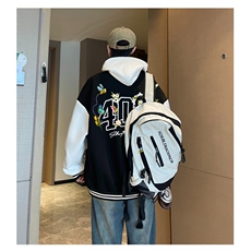 J9960-P70美式嘻哈高质量刺绣宽松潮牌棒球服夹克，女装卫衣/绒衫，星座617A-2