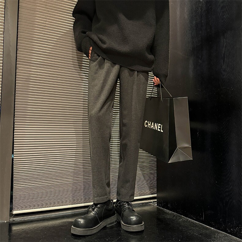 大货高品质毛呢西裤小脚铅笔裤XZ610A-1-YK526-P58,男装西裤,星座610A-1
