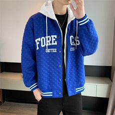 2025春季夹克男潮流假两件夹克外套衣服上衣A210-JK272-P95，男装夹克，星座210-3