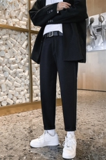 裤子男韩版潮流秋冬季新款九分小西裤男士修身垂感西装裤休闲长裤，男装西裤，星座505-2（原电商A260-1)