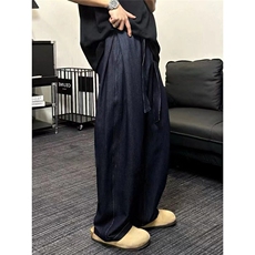 CP1181-P762025美式潮流小众设计感双裤带休闲长裤，男装休闲裤，电商B323A