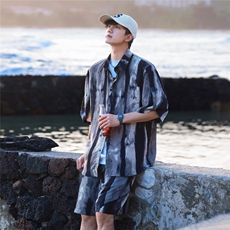 1短衬CS77033特P25DK77055特P18无差价套装TZ77066特P43大码M-5XL，男装休闲套装，星座226-2