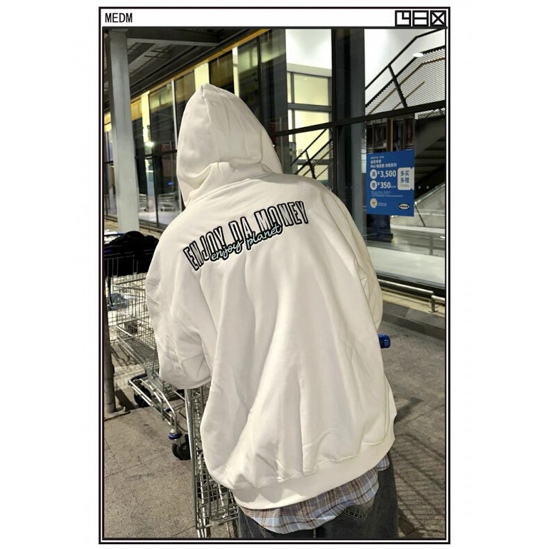 刺绣连帽拉链卫衣KM7038款M-3XL薄,男装卫衣,星座506A
