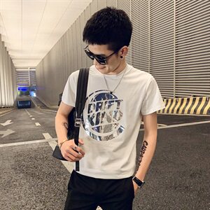 TX-T15男士短袖T恤2021新款春夏装网红社会小伙图片