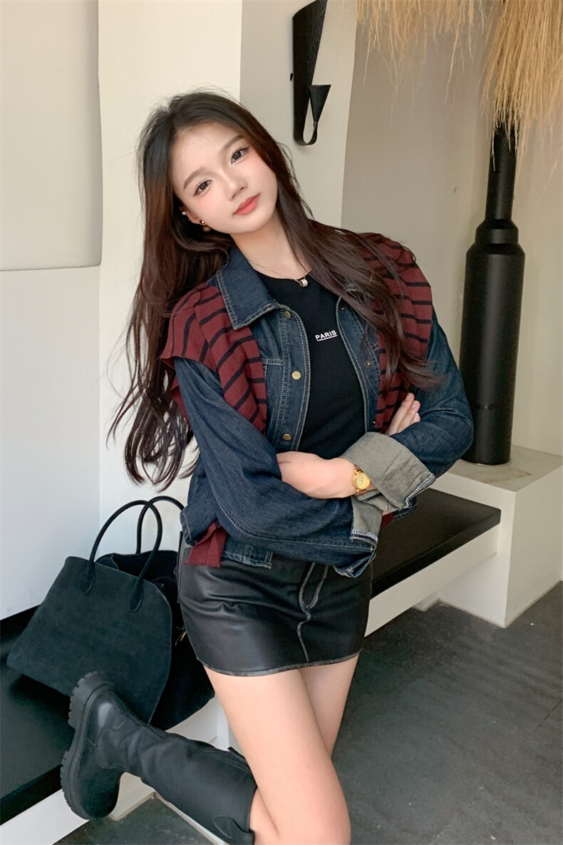 复古美式牛仔短外套女春秋2025超火好看高级小众休闲减龄夹克上衣,商品下架区,网红馆