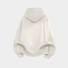 纯色重磅500克双排扣连帽卫衣宽加绒奥粒绒外套上衣RH5343JR-P57，女装短外套，星座610B-1