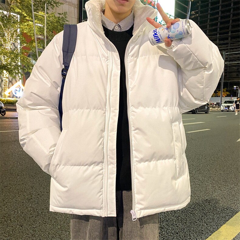 抖音直播连帽棉衣假两件加厚棉袄情侣款百搭面包服MY111-P65,男装棉衣,星座1402-1