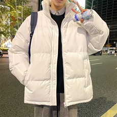 抖音直播连帽棉衣假两件加厚棉袄情侣款百搭面包服MY111-P65，男装棉衣，星座1402-1