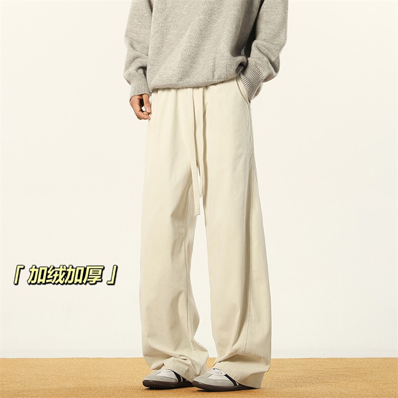 B258-K2581-P45控68加绒55控78灯芯绒弯刀裤成分聚酯纤维,男装休闲裤,电商B258