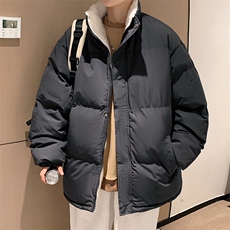 ！2023秋冬新款男士加绒加厚棉服立领简约棉衣外套MY100特P75，男装棉衣，电商B220