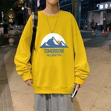 S6235-P28秋季圆领卫衣男大码韩版宽松长袖外套，男装卫衣，电商A040