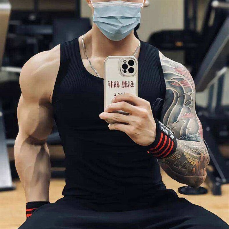 数据款男士背心重磅棉粗螺纹街头工字无袖修身吸汗肌肉男DX23，男装背心/马甲，星座1116A（原606A-3）