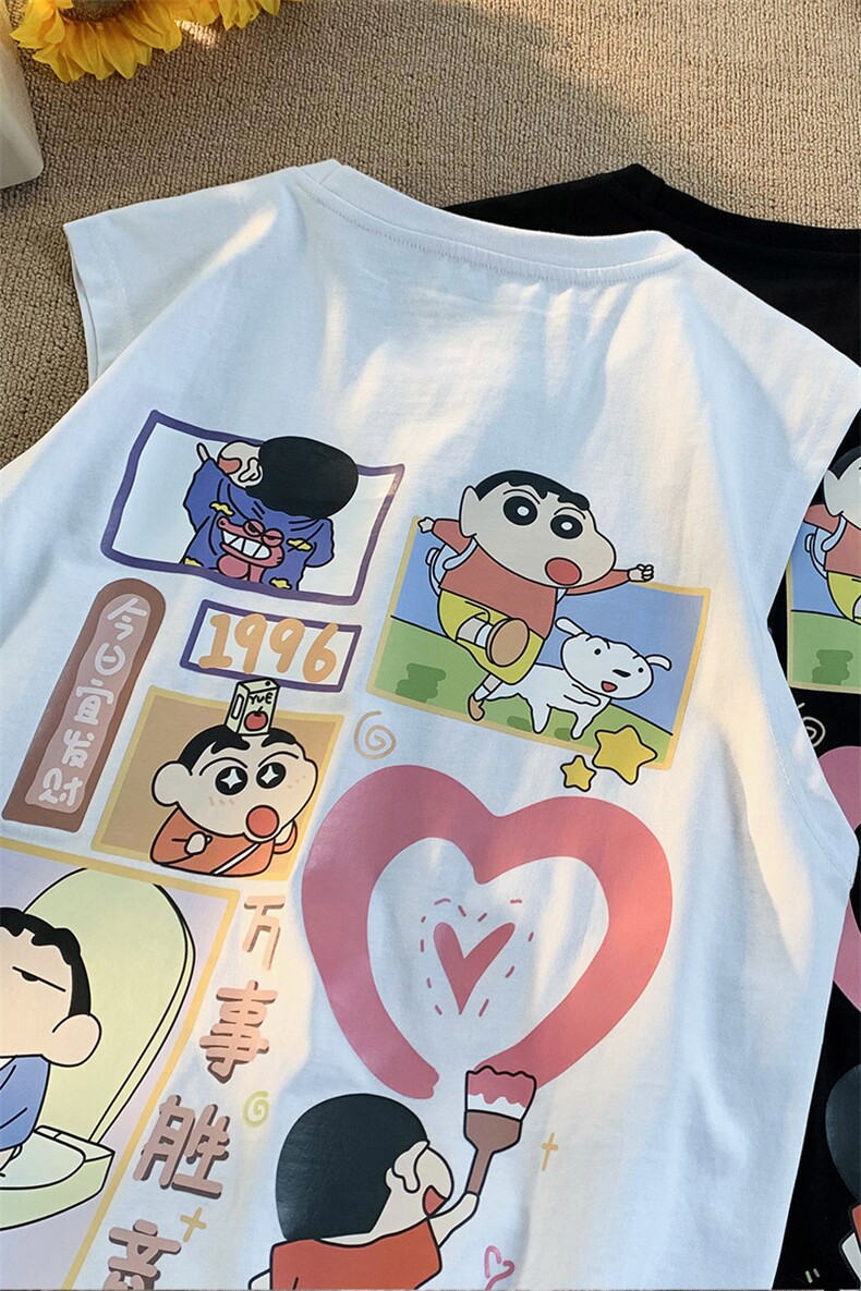 抖音供货、200克现货全棉印花背心宽松无袖T恤D223A-BX2307-P25,男装背心/马甲,电商019-1