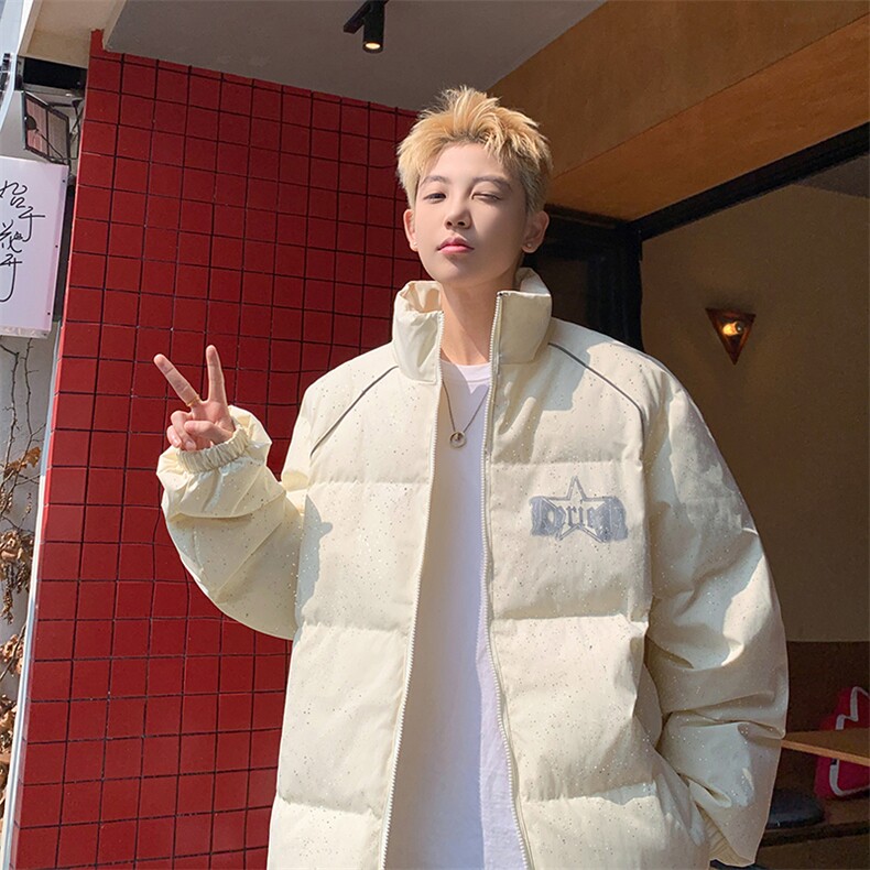 撒银设计款棉服8896-P118控158,男装棉衣,星座310A