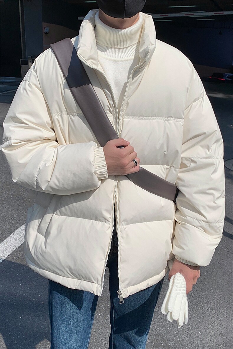 白鸭绒90%羽绒服HD1320-TP160控248纯色可二开港风短款羽绒服男,男装羽绒服,电商A102