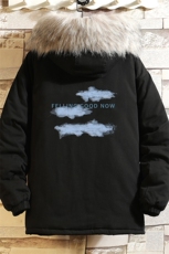MM48143-P130冬季大毛领衣男士大码加厚袄男服网格挂拍，男装棉衣，电商A040A