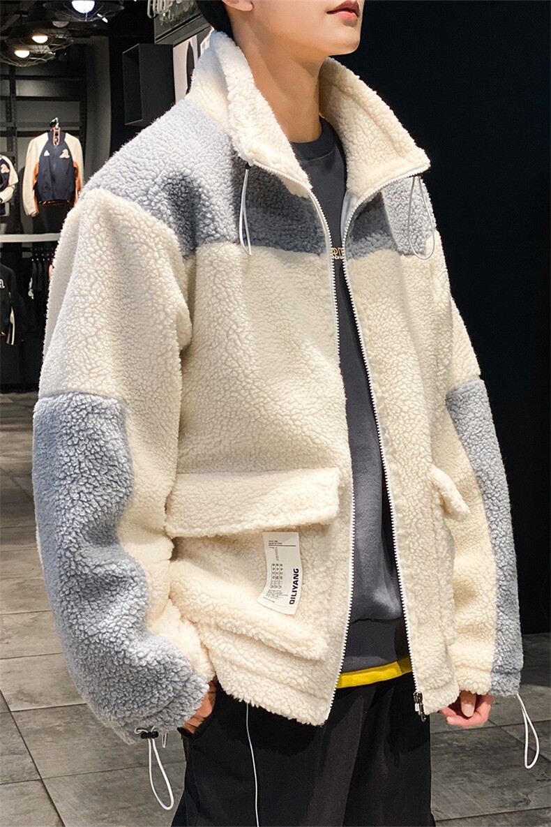 冬季羊羔毛棉衣外套男韩版潮潮流宽松bf休闲棉袄DS600T,男装棉衣,电商A102