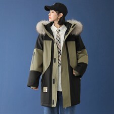 8XL-M加肥加大码连帽棉衣2023冬季新款中性风无性别加厚大衣外套，男装棉衣，钱塘717(原712)