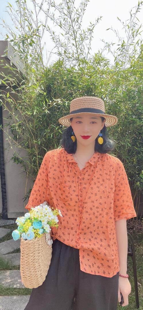 纯苎连衣裙小衫裤子裙子衬衣 时尚风 风淑女风休闲风，女装连衣裙，川哲