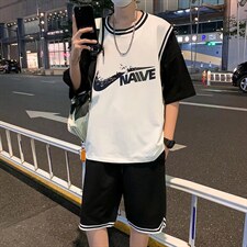 男潮流休闲套装宽松套装运动套装F14P38，男装休闲套装，星座1116-2
